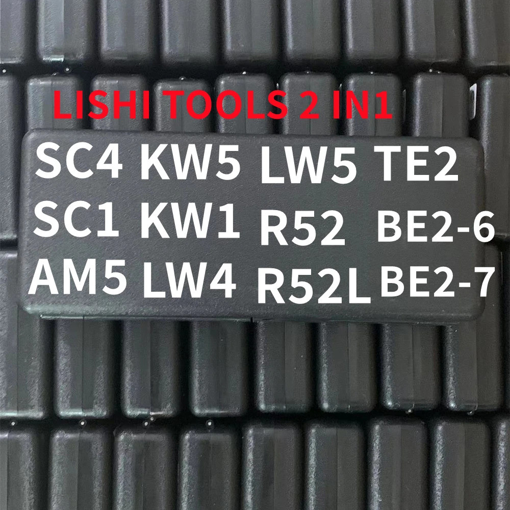 Lishi 2 in 1 2in1 เครื่องมือ SS002pro R52 R52l KW1 KW5 SC1 SC4 M1/M2 AM5 BE2-6 LW5 สําหรับพลเรือนล็อ