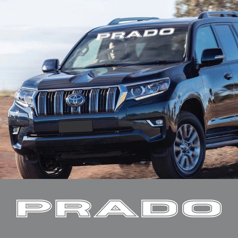 รถหน้าต่างด้านหน้ากระจกสติกเกอร์สําหรับ Toyota Prado 78 90 95 120 150 J90 J120 Auto ไวนิล Decor Deca