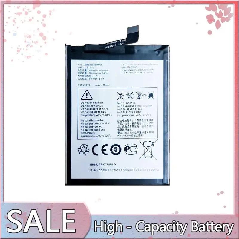 4000mAh TLp038D7 TLP038D1 สําหรับ Alcatel 3L 2020 5029 5029D 5029Y 3X T-Mobile สําหรับ Revvl 4 Plus 