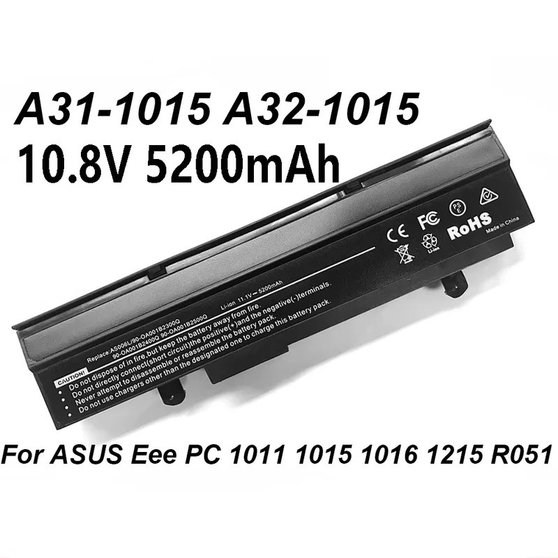 A31-1015 A32-1015 10.8V 5200mAh แบตเตอรี่แล็ปท็อปสําหรับ ASUS Eee PC 1011 1011B 1015 1015BX 1015P 10