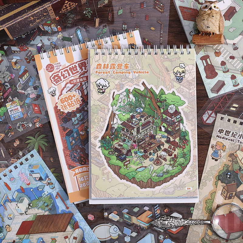 37ชิ้น [จัดส่งจากประเทศไทย] Wasteland Plantation Collection Book Space Lab Institute Journal สติกเกอร์