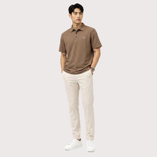 LTD เสื้อโปโลแขนสั้น ผู้ชาย สีน้ำตาล | New Gen Polo Shirt | 03622