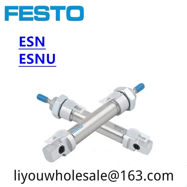 FESTO FESTO Single Action Mini กระบอกยี่ห้อใหม่ ESNU-8-10/15/25/35/45/50/75/100/200-PA