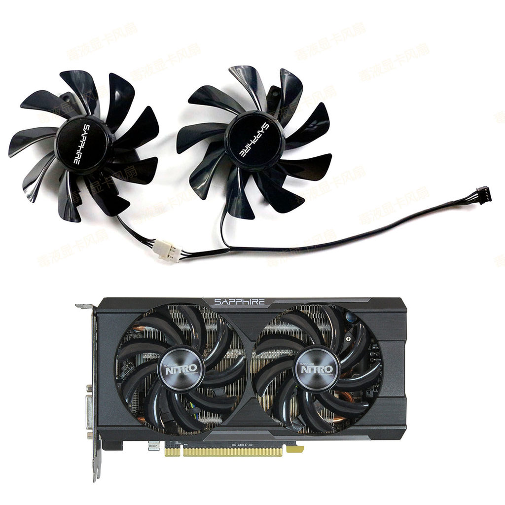 Sapphire Sapphire R9 370/R7 370/R7 350 NITRO Platinum Edition กราฟิกการ์ดพัดลมระบายความร้อน