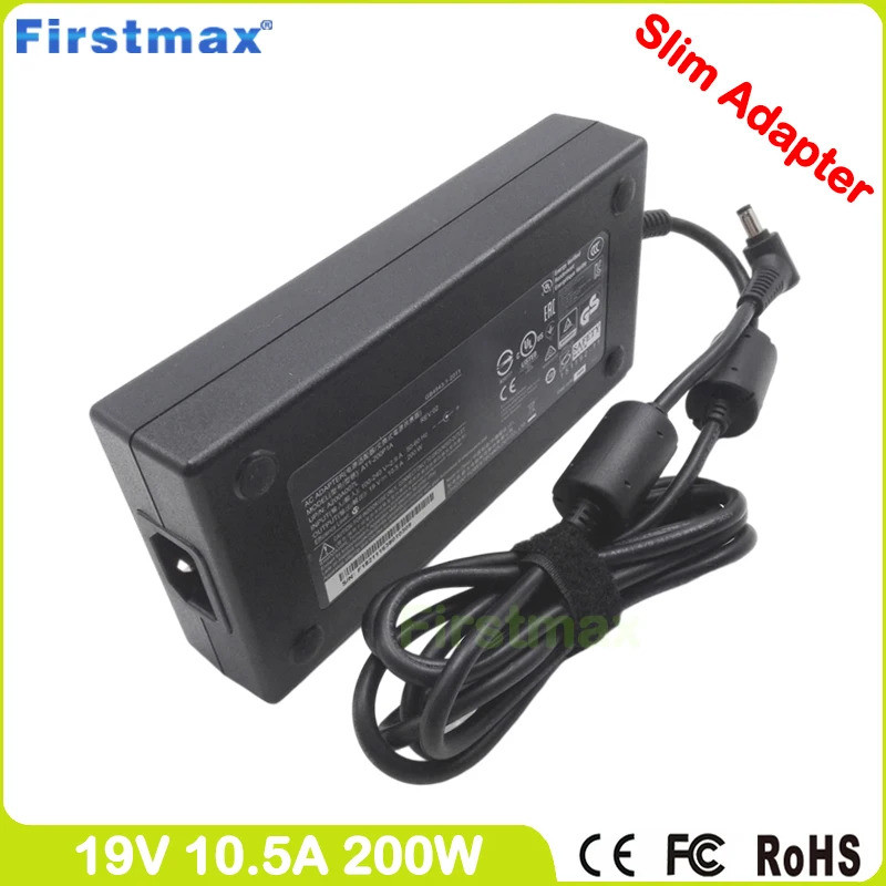 A12-200P1A แล็ปท็อปอะแดปเตอร์ 19V 10.5A 19.5V 10.3A 200W A200A007L AC Adapter Charger สําหรับ Clevo 
