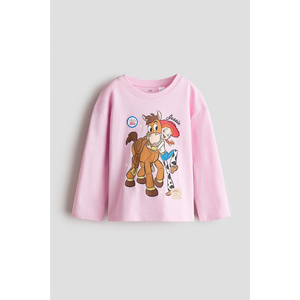H&M(เอชแอนด์เอ็ม) เสื้อยืดแขนยาวพิมพ์ลาย เด็กหญิง 1344485_1