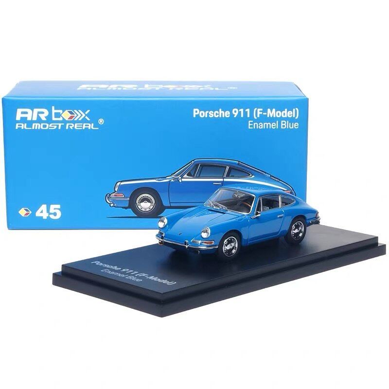 AR BOX 1/64 Porsche 911 F Model Blue โมเดลรถ รถของเล่น สําหรับเด็กผู้ชาย ของขวัญวันเกิด ของเล่นเด็ก รถสะสม#peetyeee