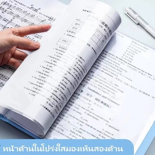 A4 แฟ้มโชว์เอกสาร 20/60/100ซอง PP แฟ้มใส่เอกสารหลายช่อง แฟ้มสะสมผลงาน อุปกรณ์สำนักงาน แฟ้มเมนู