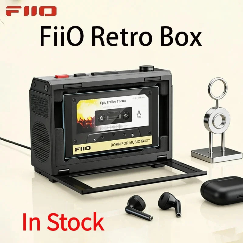FiiO Retro กล่องเดสก์ท็อปลําโพงบลูทูธไร้สายสําหรับ FiiO M33 M21 JM21 Lossless เครื่องเล่นเพลง Univer