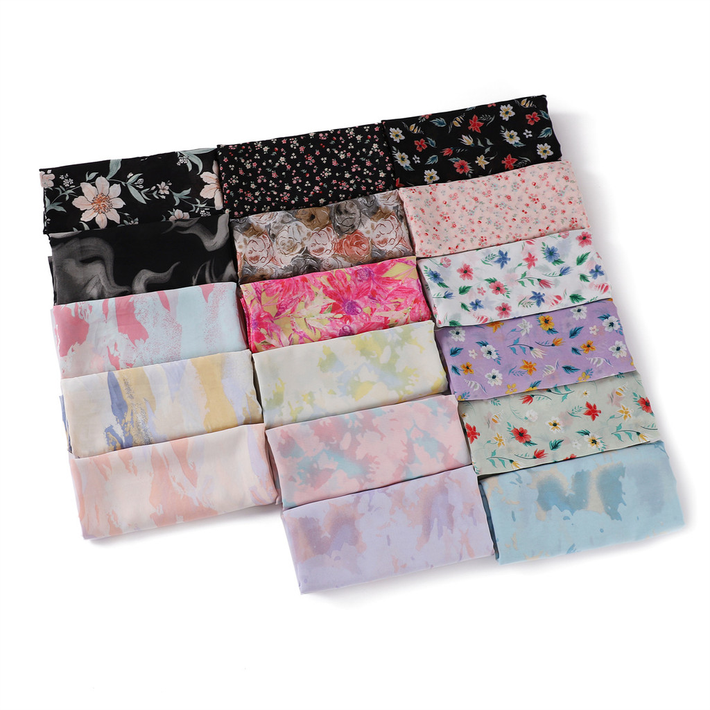 Cross-Border รูปแบบใหม่ Influencer Pink Trobe Dopamine Oil Painting Color Block No. 123-148 ผ้าพันคอ