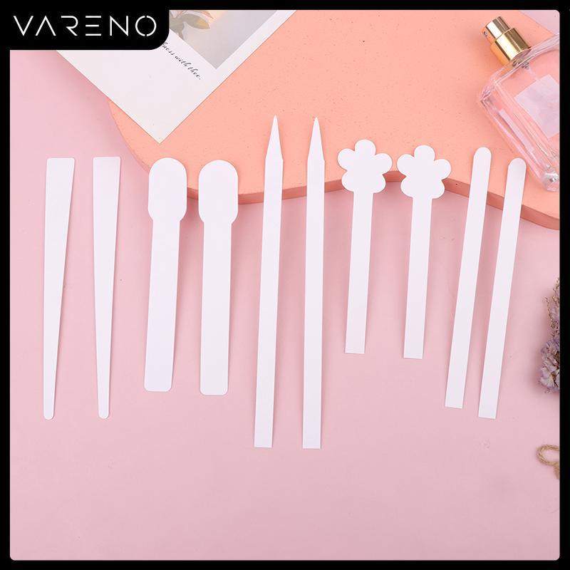Vareno ชิ้น/ล็อต100หัวกลมทดสอบน้ำมันหอมระเหยน้ำหอมทดสอบน้ำมันหอมระเหยแถบกระดาษรูปร่างดอกไม้