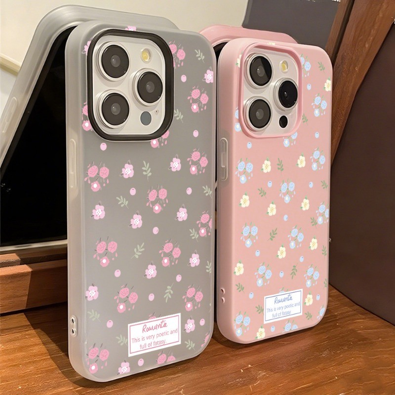 เคสโทรศัพท์เยลลี่ 2 in 1 For Samsung  A06 A07 A15 A16 A17 A26 A34 A35 A36 A55 A56 S25 Ultra เคสลายดอกไม้ กันกระแทก