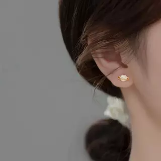 Saturn Earrings ต่างหูเงินแท้ S925 [MERCELO]