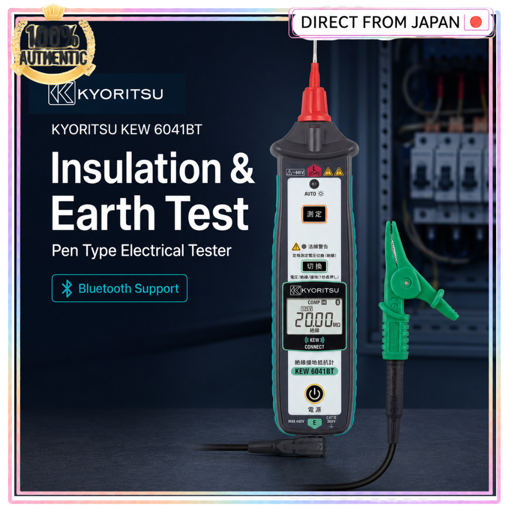 KYORITSU KEW 6041BT Pen Type Insulation Earth Resistance Tester Bluetooth Electrical Tester