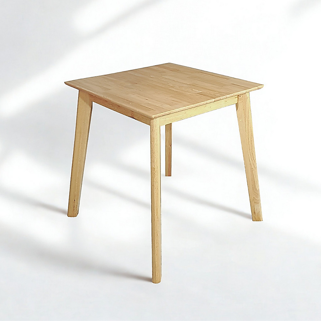 Evergreen Furniture โต๊ะทานข้าวไม้ยางพาราแท้ 1.2 เมตร สไตล์มินิมอล มี 2 สีให้เลือก ราคาเฉพาะ