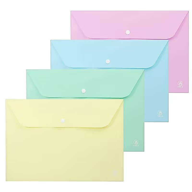 ORCA ออร์ก้า แฟ้มกระดุมเม็ดเดียว A4 PASTEL สีพาสเทล แฟ้มกระดุมสำหรับใส่เอกสารขนาด A4