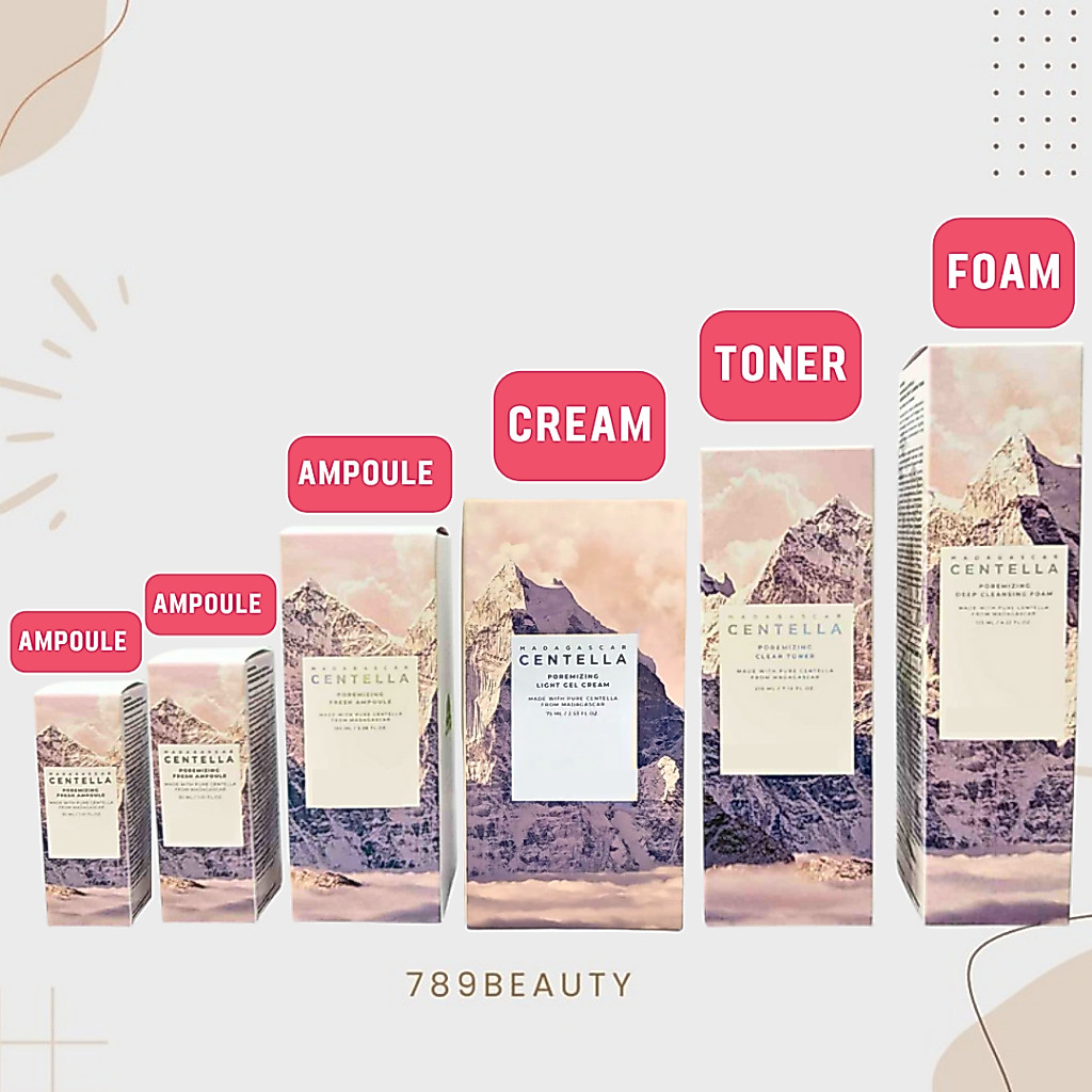 พร้อมส่ง สูตรใหม่ ลดรูขุมขน | Skin1004 Centella Mardacascar  poremizing Ampoule / Toner / Foam / Cream