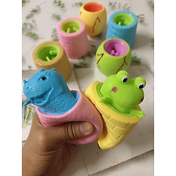 ตุ๊กตาบีบ ตัวบีบ ของเล่น ไดโนเสาร์บีบ กบบีบ นกบีบ กระรอกบีบ กระต่ายบีบ 🐿️🦨🐣🐤 🦖🦕🐸🐸