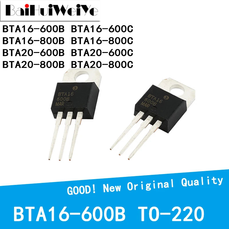 5PCS BTA16-600B BTA16-600C BTA16-800B BTA16-800C BTA20-600B BTA20-600C BTA20-800B BTA20-800C TO-220 