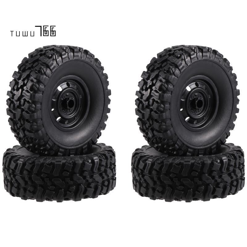 [tuwu766]4 ชิ้น 65 มิลลิเมตรยาง Tyres ล้อสําหรับ MN D90 D99S MN-90 MN91 MN98 MN99S C14 C24 C24-1 C34