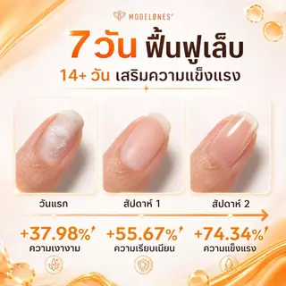 MODELONES เซรั่มบำรุงเล็บ 15ml Nail Strengthener ฟื้นฟูเล็บบาง เปราะ ฉีกง่าย เล็บแข็งแรง เงางาม ซึมไว