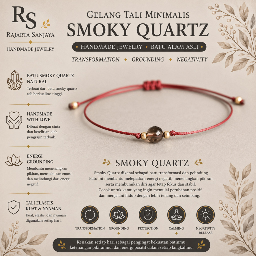 สร้อยข้อมือ Smoky Quartz: เครื่องราง