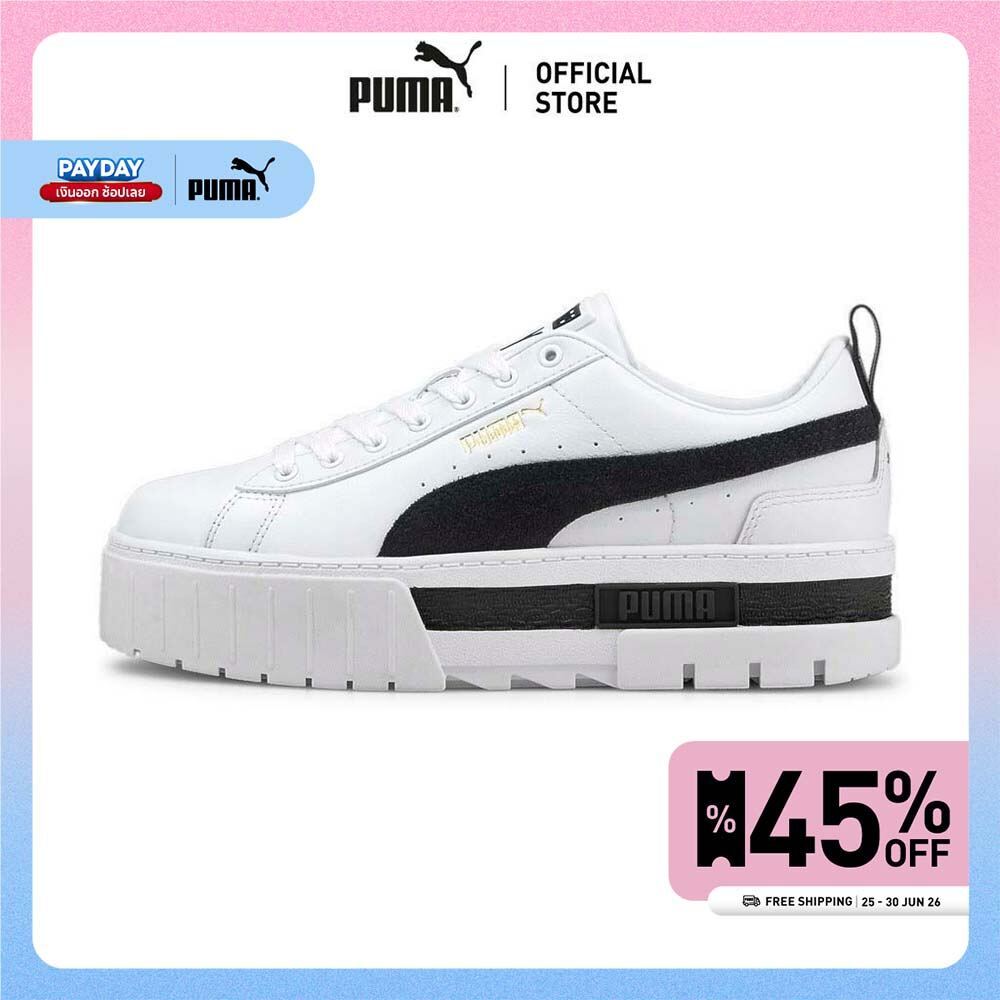 PUMA EVOLUTION - รองเท้าผ้าใบผู้หญิง Mayze Women's Sneakers สีขาว  - 38198301