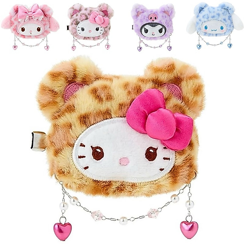 🇯🇵🌸 Sanrio kitty กิ๊บ ซานริโอ้ คอลใหม่ Leopard กิ๊บเสือ คิตตี้ melody kuromi ของแท้ 100% จาก ญี่ปุ่น 🇯🇵