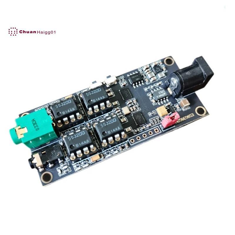 Dual ES9038Q2M ถอดรหัส I2S อินพุต ES9038 โมดูล USB แบบซิงโครนัสสามารถจับคู่ด้วยอินเทอร์เฟซอิตาลี