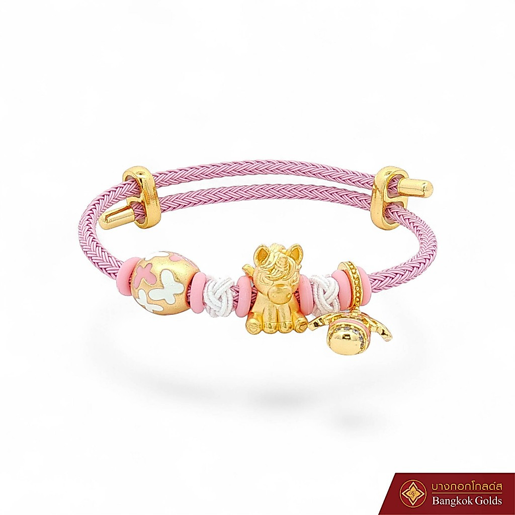 Bangkok Golds สร้อยข้อมือ ชาร์ม ยูนิคอร์น AAA ทองคำ 99.99%  * สินค้ามีใบรับประกัน