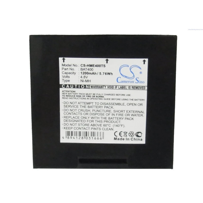 Cameron Sino 4.8V 1200mAh/900mAh ชุดหูฟังไร้สายแบตเตอรี่ BAT400 สําหรับ HME 400,430,900BP,Com400,Com