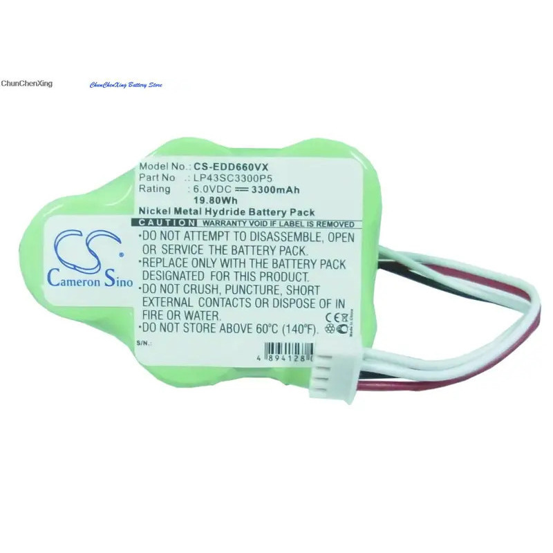 แบตเตอรี่ Cameron Sino 3300mAh สําหรับ COD 35601130, RB001, LP43SC3300P5 สําหรับ Ecovacs Deebot D650