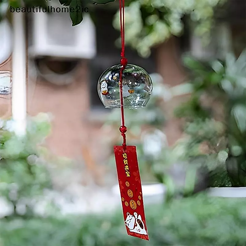 [ใหม่] ญี่ปุ่น Wind Bell ญี่ปุ่น Wind Chimes Handmade แก้ว Furin ตกแต่งบ้านสปาห้องครัวตกแต่งสํานักงาน Sakura Cherry Blossom รูปแบบ [TH]