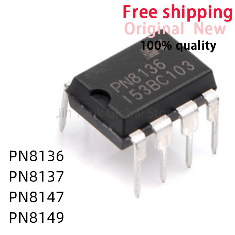 5 ชิ้น PN8136 PN8137 PN8147 PN8149 แพคเกจ DIP-7 แยกแหล่งจ่ายไฟ IC Chipset ในสต็อกขายส่ง