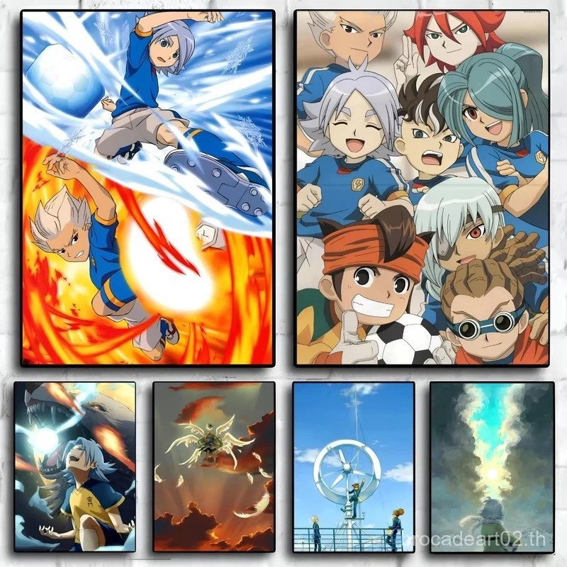 I-Inazuma E-Eleven อะนิเมะโปสเตอร์กระดาษพิมพ์ห้องนั่งเล่นห้องนอน Entrance Bar ร้านอาหาร Cafe Art ภาพ