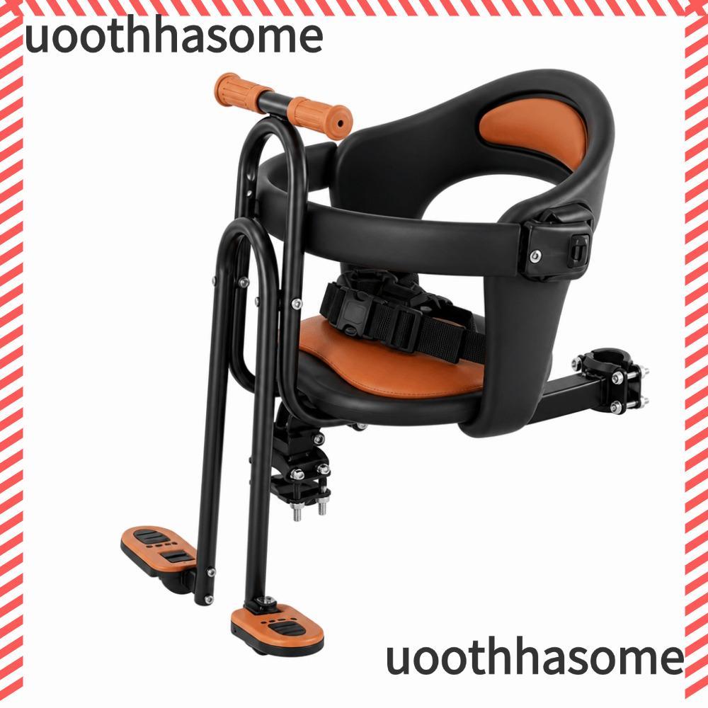 UOTHHASOME เบาะนั่งนิรภัยสําหรับเด็ก, ที่เท้าแขนด้านหน้าที่นั่งจักรยานเด็ก, เบาะสากลปรับเหยียบด้านหน้าที่นั่งเด็กสําหรับจักรยานเสือภูเขา MTB