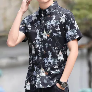 เสื้อฮาวาย สินค้ามาใหม่ hawaii สำหรับผู้ชาย ผ้านิ่มขึ้น สไตล์เกาหลีมาแรงฮาวายสไตล์เกาหลีเสื้อเชิ้ตแนวเกาหลีพร้อมส่ง