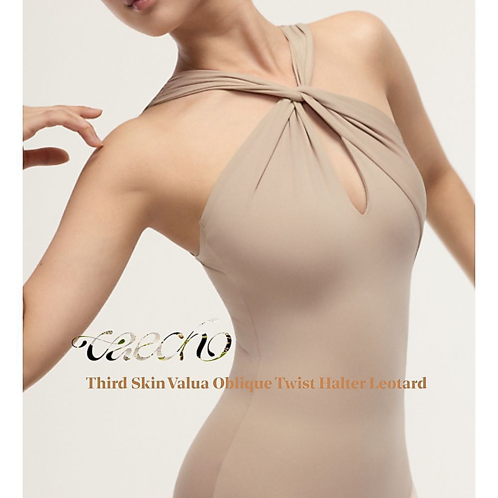 [K-style]TAECHO Third Skin Halter Leotard,เกาหลีพรีเมี่ยมบัลเล่ต์สวมใส่,Luxury Halter Leotard,Premiu