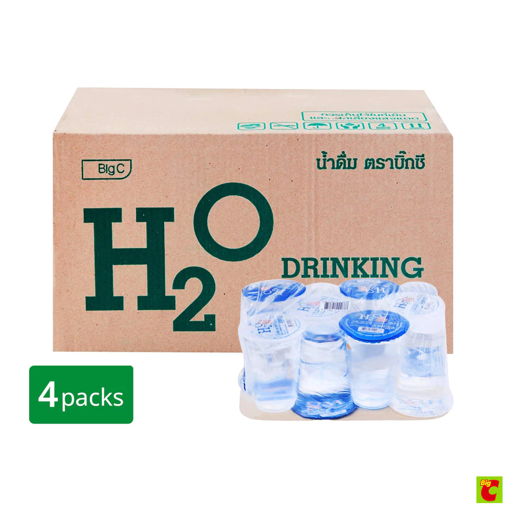 บิ๊กซี เอชทูโอ น้ำดื่ม แบบถ้วย 220 มล. แพ็ค 48