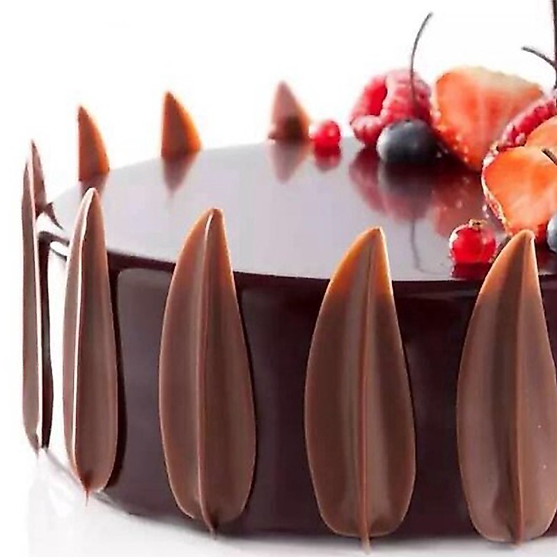 Diy 3D ใบรูปร่างซิลิโคนช็อกโกแลตแม่พิมพ์ Bakeware เค้กวันเกิดคุกกี้ตกแต่งเครื่องมือช็อกโกแลต Mould ลายฉลุมัฟฟิน Pan