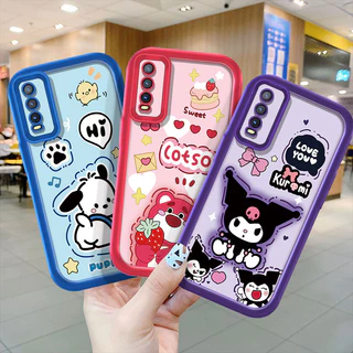 TPU ซิลิโคนนุ่มเคสโทรศัพท์สําหรับ VIVO V2054 V2070 V2037 V2026 V2033 V2042 V2069 V2028 V2102 V2039 V2068 V2029 V2043 V2048 น่ารักการ์ตูน Kuromi หมีกันกระแทก