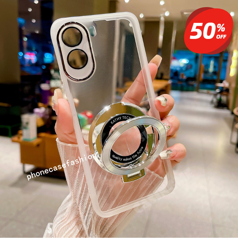 เคสโทรศัพท์สําหรับ Xiaomi POCO M7 M7 Pro M7Pro 4G 5G 2025 ปลอกขาตั้งแม่เหล็ก Len กล้อง Shcokproof โปร่งใสนุ่มปกหลัง