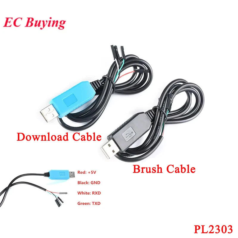 PL2303 PL2303HX/PL2303TA USB ถึง RS232 TTL อะแดปเตอร์แปลงโมดูลฝาครอบกันฝุ่น PL2303HX สําหรับสายดาวน์