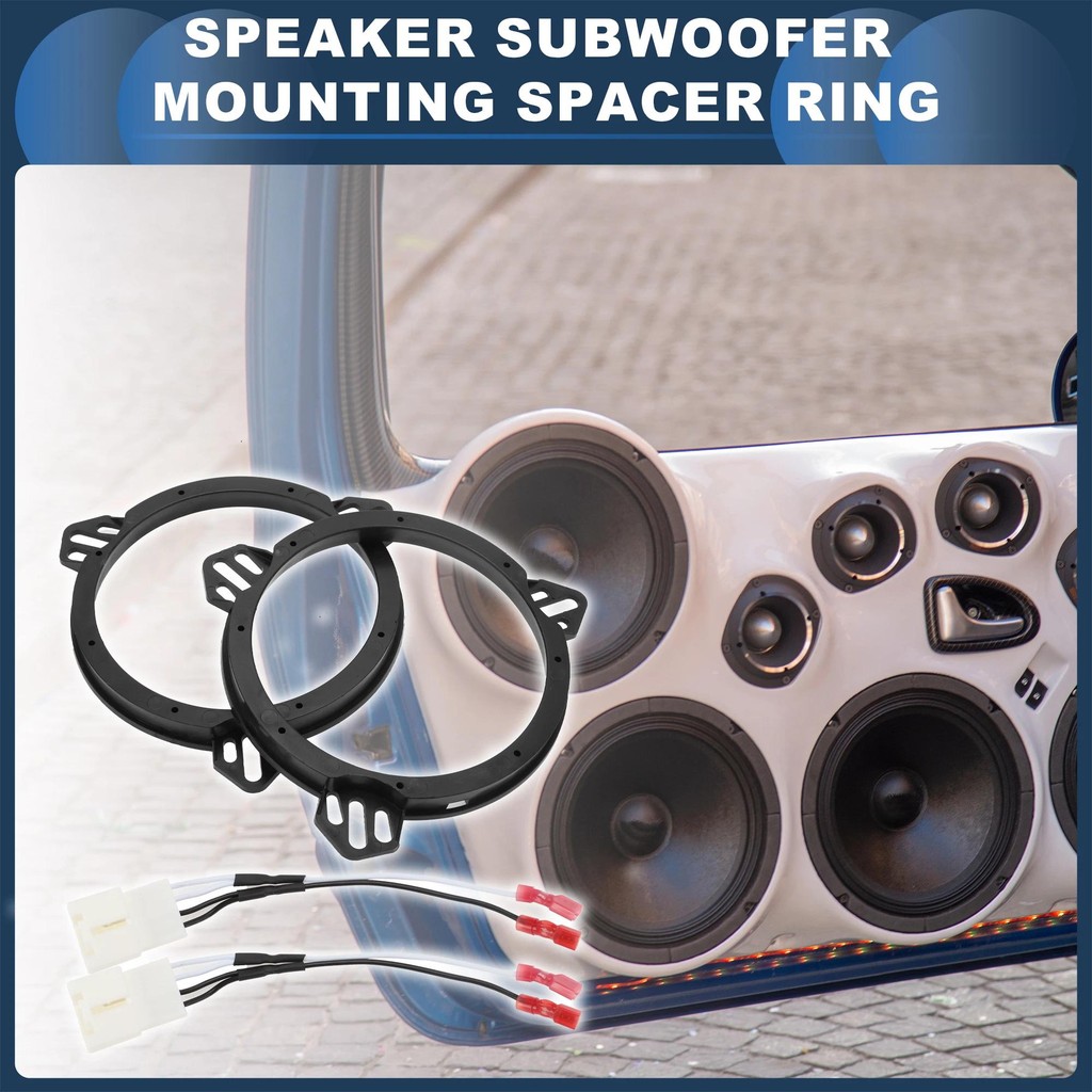 X Autohaux ลําโพง Spacer แหวนทวีตเตอร์ลําโพง Spacer อะแดปเตอร์สําหรับ FORD FIESTA 2008-ONWARDS สําหร