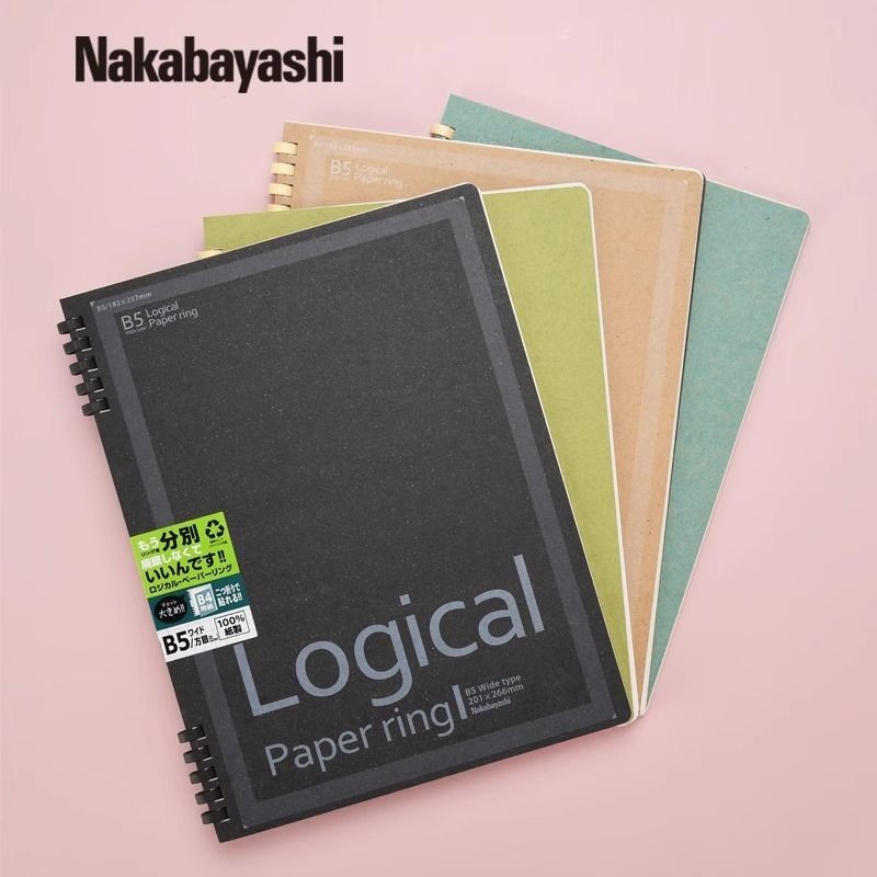 7EH2 Zhonglin Notebook Simple College Student a4 Notebook เครื่องเขียนหนา Checkered Notebook B5 Note