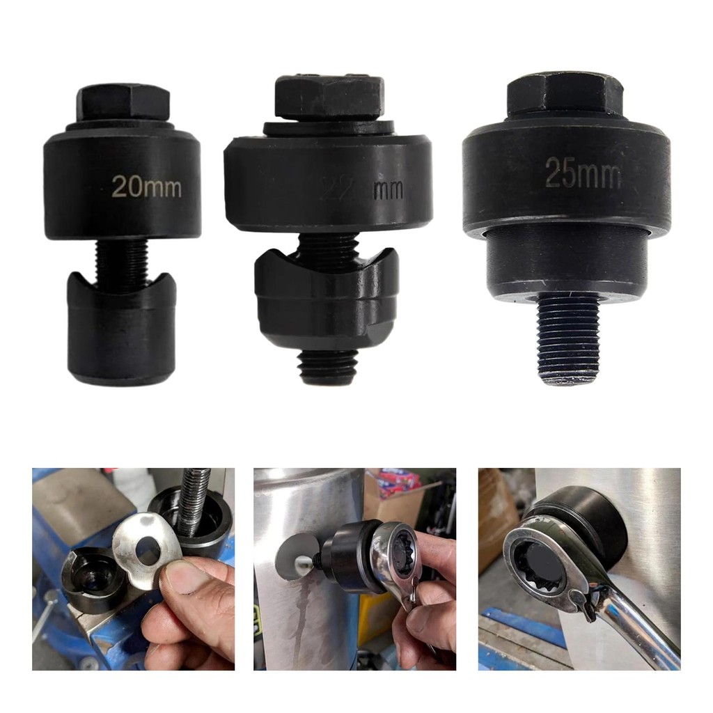 [trdfdv] แผ่นโลหะ Punch Hole Punch Heavy Duty Precision Hole Punch Tool Hole Knockout