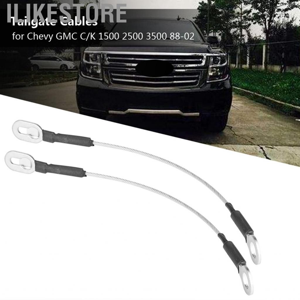 Ilikestore ILIKESTORE-Th Kimiss 1 คู่รถปิคอัพ TAILGATE TAIL GATE CABLES สำหรับ C/K 1500 2500 3500 88