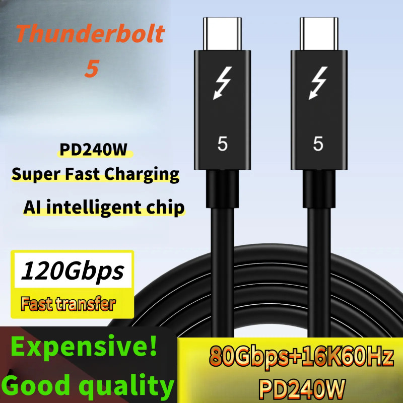 Tuye 0.5m 1m 2m 3m Thunderbolt 4/5 Coaxial USB4 Type C ถึง Type C Data Cable 120Gbps 40Gbps PD 240W 100W Fast สายชาร์จเหมาะสําหรับกราฟิกการ์ดภายนอก iPhone iPad MacBook Air