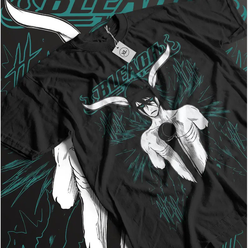 Ulquiorra Bleach Cifer Ichigo Kurosaki มังงะสยองขวัญอะนิเมะเสื้อยืดทุกขนาด