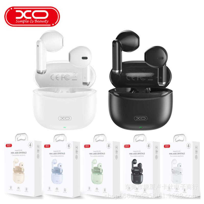 เอ็กซ์โอ X33 สไตล์ใหม่ TWS ชุดหูฟังบลูทูธไร้สายจริงกีฬาวิ่งเพลงชุดหูฟังในหูชุดหูฟังคุณภาพสูง